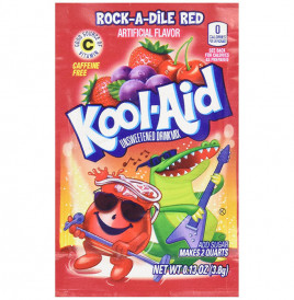 Kool-Aid Rock-A-Dile Red Artificial Flavour  Pack  3.8 grams